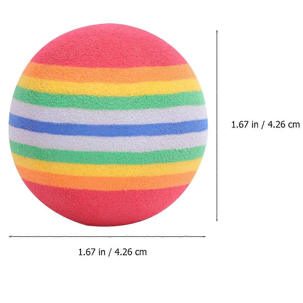 10 Pcs Colored Golf Balls Rainbow Foam Soft Training Training Accessory Colored Sponge