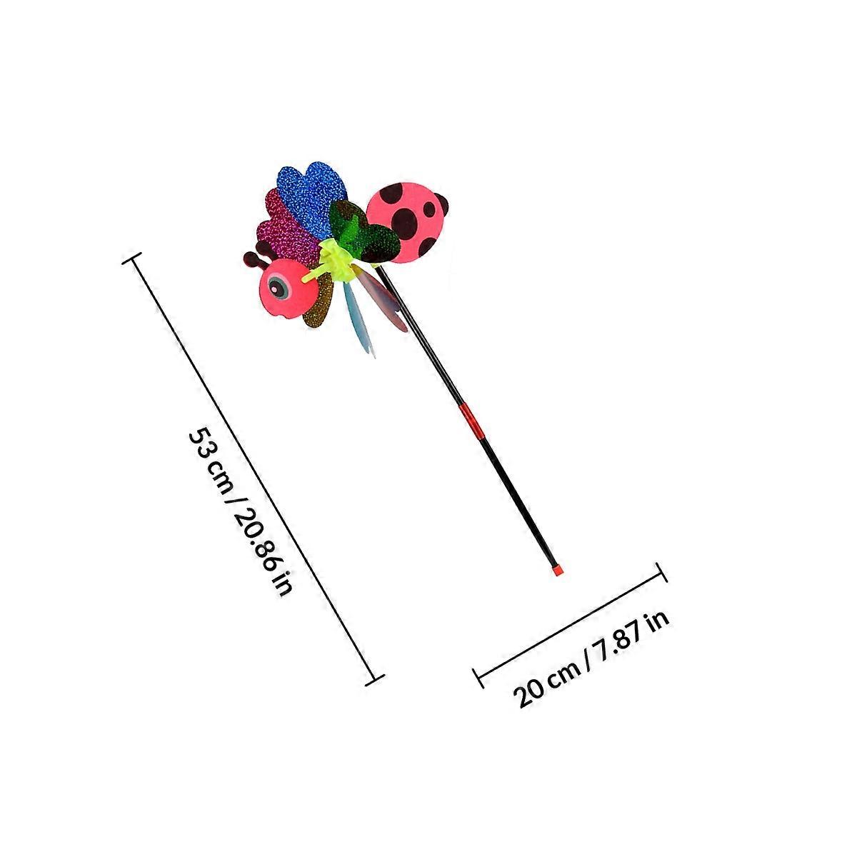 3pcs Insect Pattern Windmill Cartoon Pinwheel Windmill Ornament (Random Pattern)