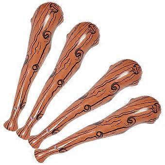 4 stücke Aufblasbare Fledermaus Spielzeug Simulation Holz Sport Bat Stick Tragbare Aufgeblasen Bat Spielzeug