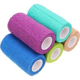 5Pcs Pet Dog Gauze Tape Self-Adhesive Bandage Wrap for Injury Protection Nonwoven Tape 10.0x4.5cm  10x4.5cm