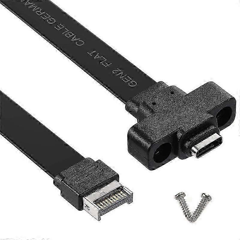USB 3.1 Front Panel Type E to Type C Extension Cable ,Gen 2 (10 Gbit/S) Internal Adapter Cable,with