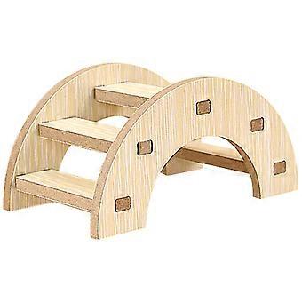 Wood Hamster Ladder Bridge Toy for Pet 3Pcs Climbing Entertainment