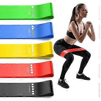 Resistance Bands for Working Out, Elastic Exercice Loop Bands for Physical Therapy, Yoga Starter Set of Stretch Bands B
