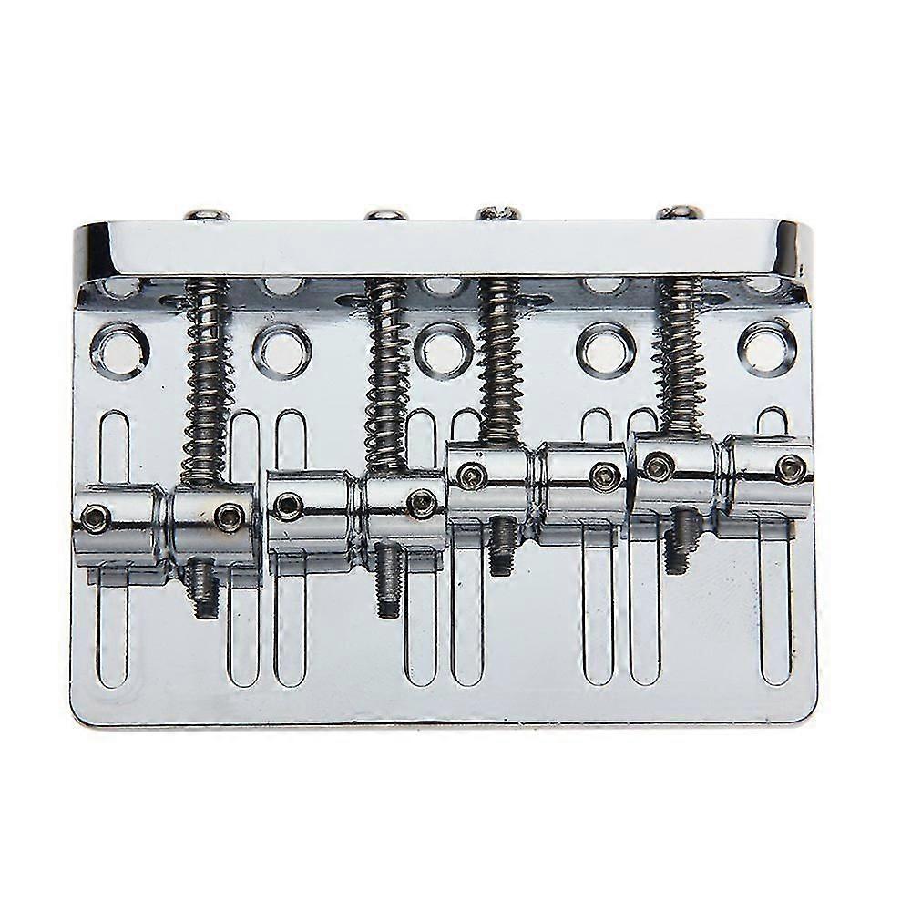 4 String Hardtail Bridge For Precision Jazz Chrome 201b-4 Badass