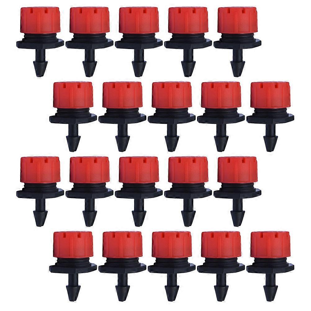 100PCS Flow Adjustable Dripper Irrigation Small Red Dripper Small Drip Head