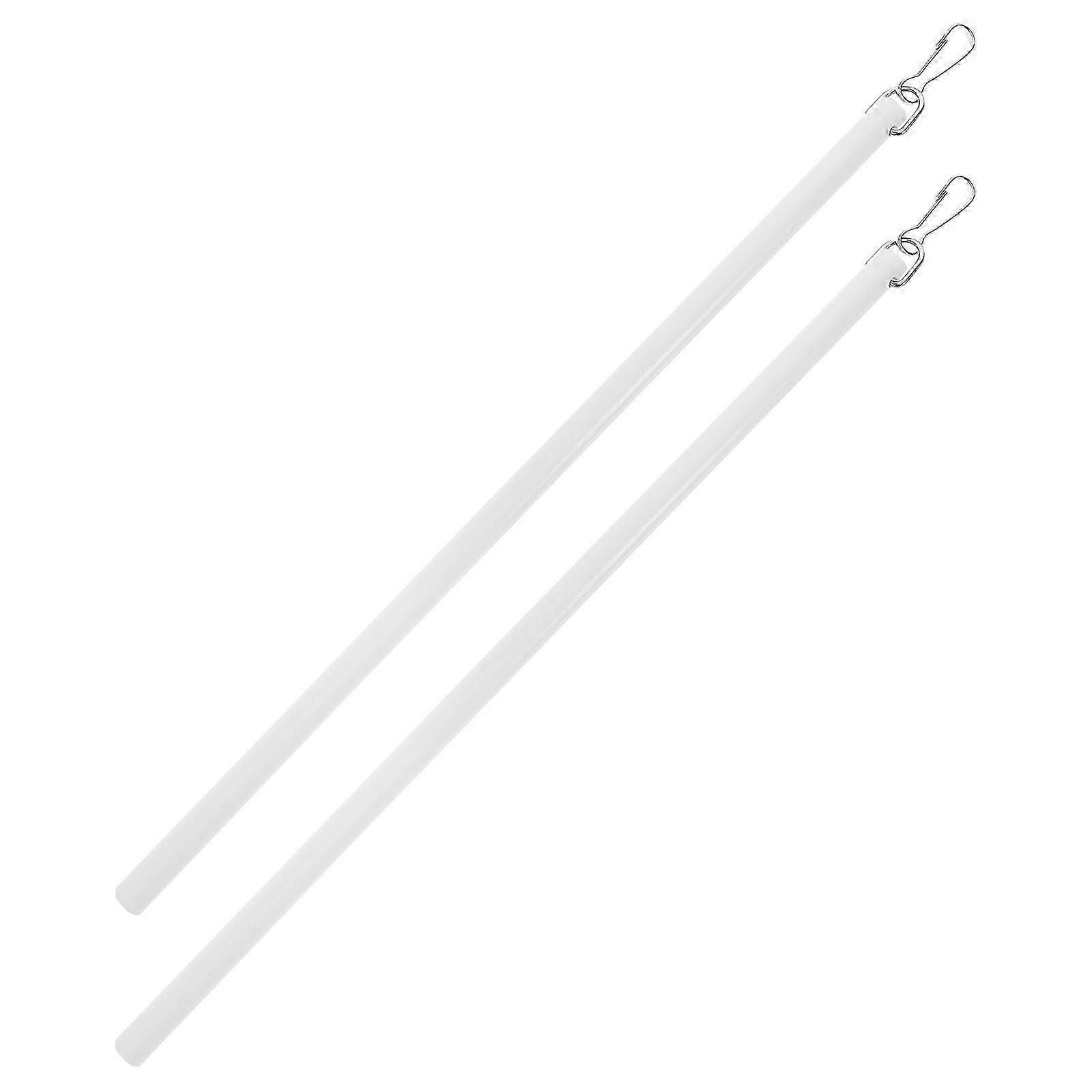 Clear Acrylic Curtain Pull Rod for Window Blind Operation 2Pcs Set