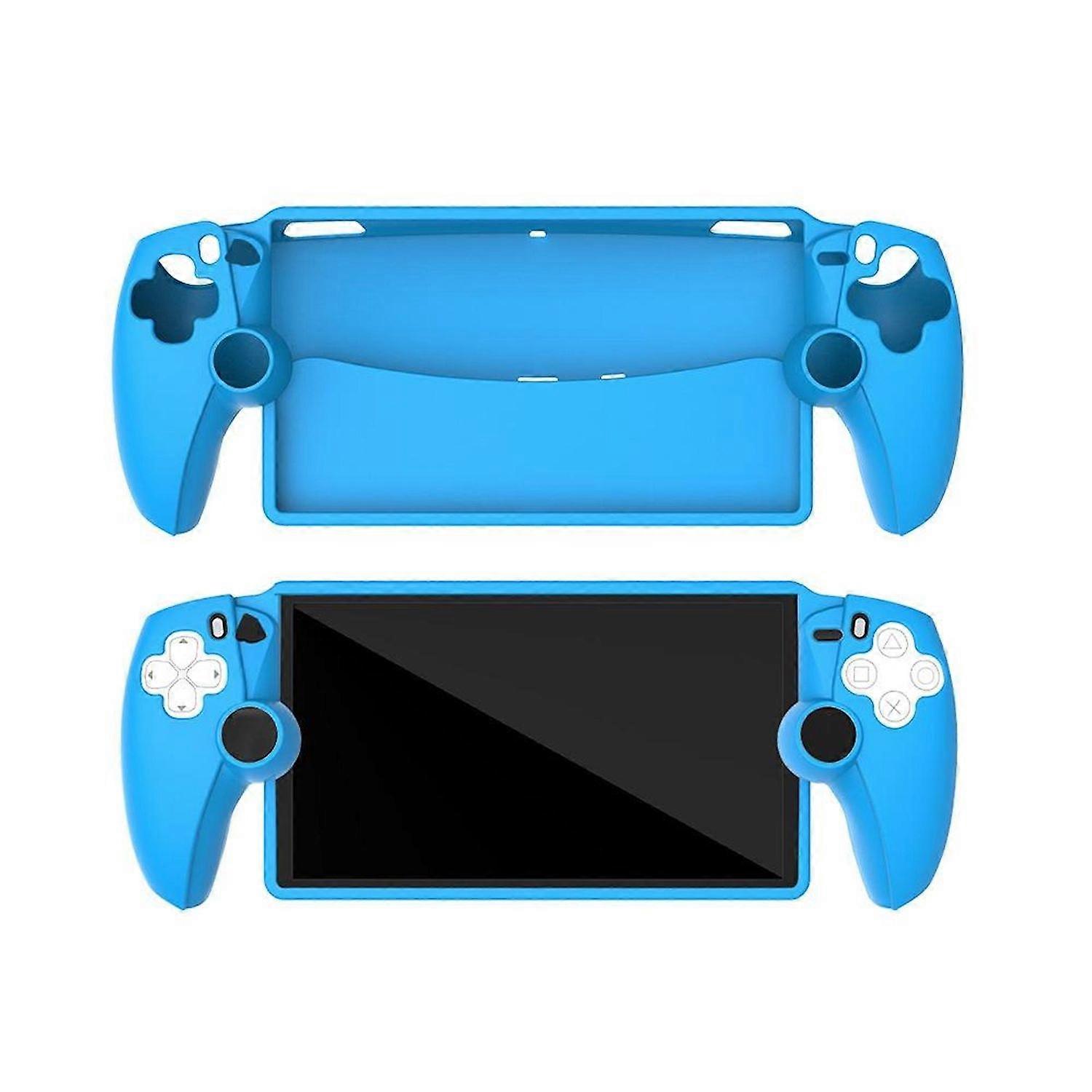 Silicone Protective Case for PS5, Shockproof Console Cover, Blue