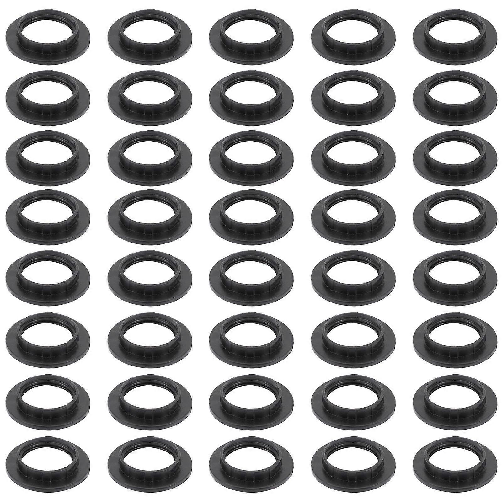 40Pcs Household Socket Rings Plastic Light Rings Replaceable Lamp Rings Lamp Accessory