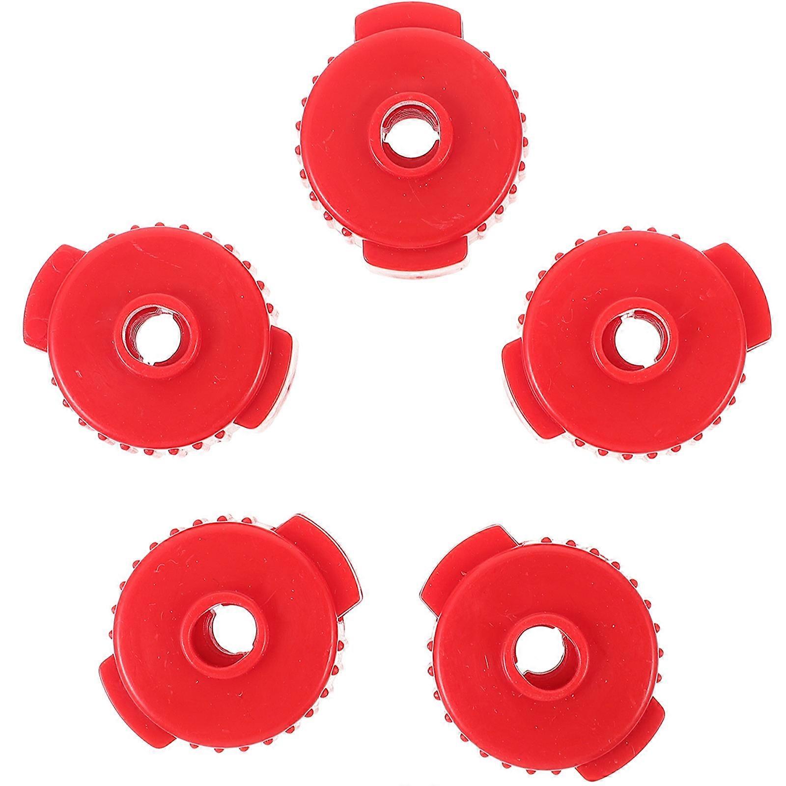 5pcs Plastic Drum Quick Nuts Cymbal Nuts Quick Release Drum Accessories Kit