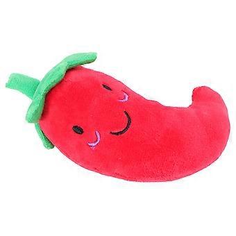 Dog Plush Toy Chilli for Red Squeaky Puppy Toy