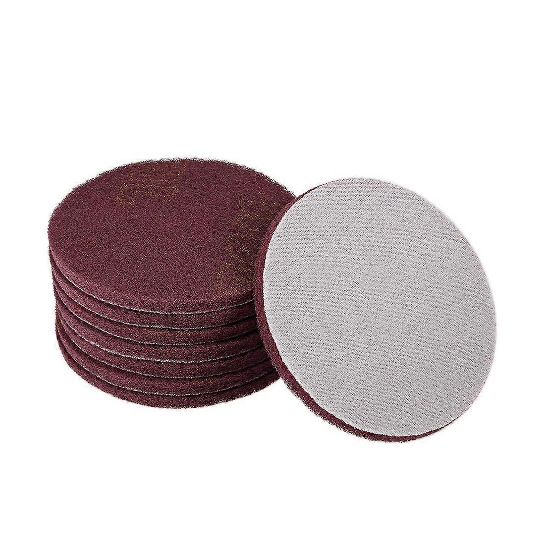 8pcs 5 Inch Drill Scrubber Pads Set for Quick Deep Cleaning, Reusable Hook Loop Scouring Discs