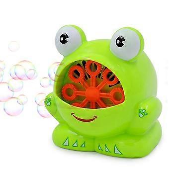 Bubbelblåsande leksaker bubbelpistol söt groda automatisk bubbelmaskin leksak