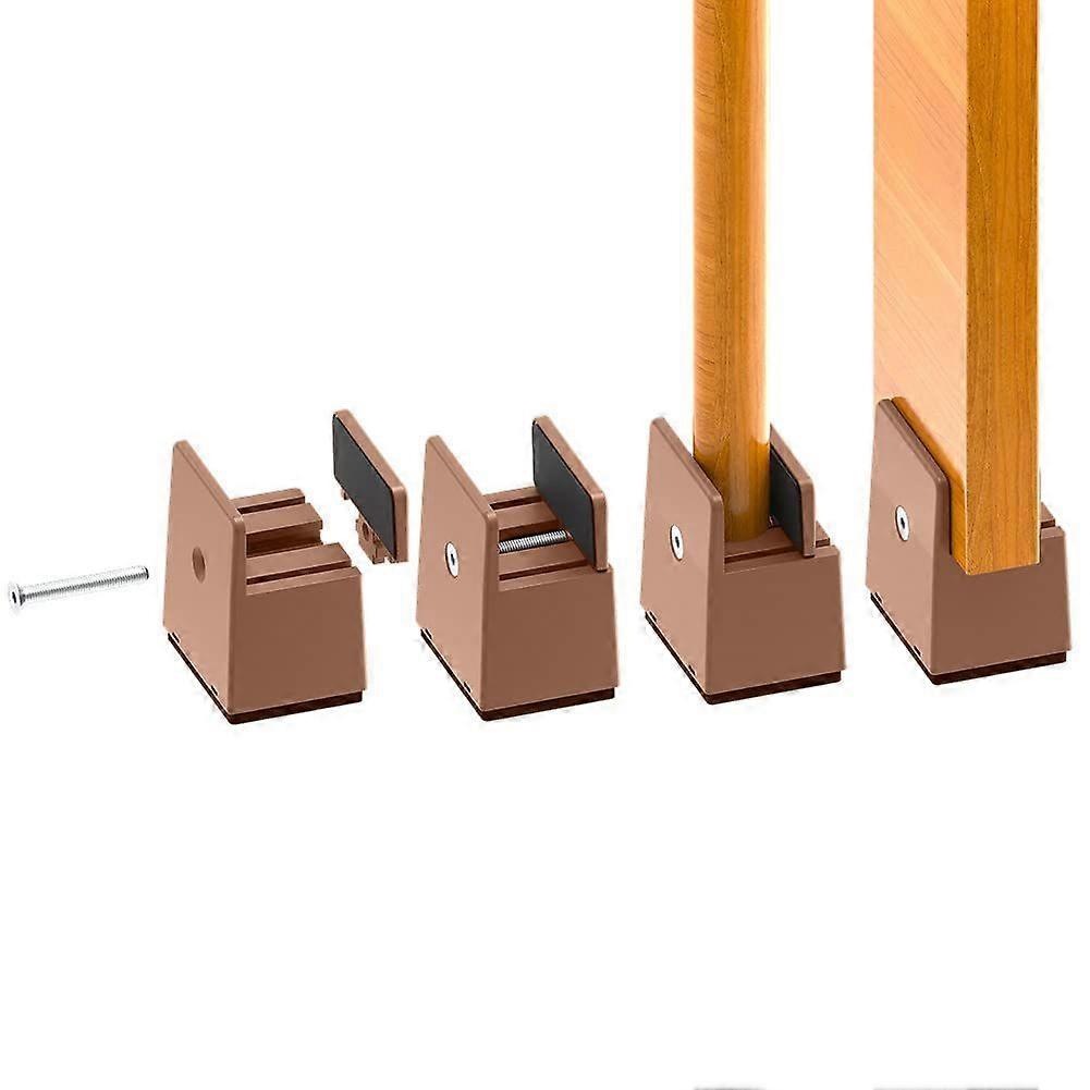 Riser de cama de 2 polegadas de parafuso ajustável, riser de móveis 5 cm adequado para espessura do pé da cama de 0 a 1,5 polegadas