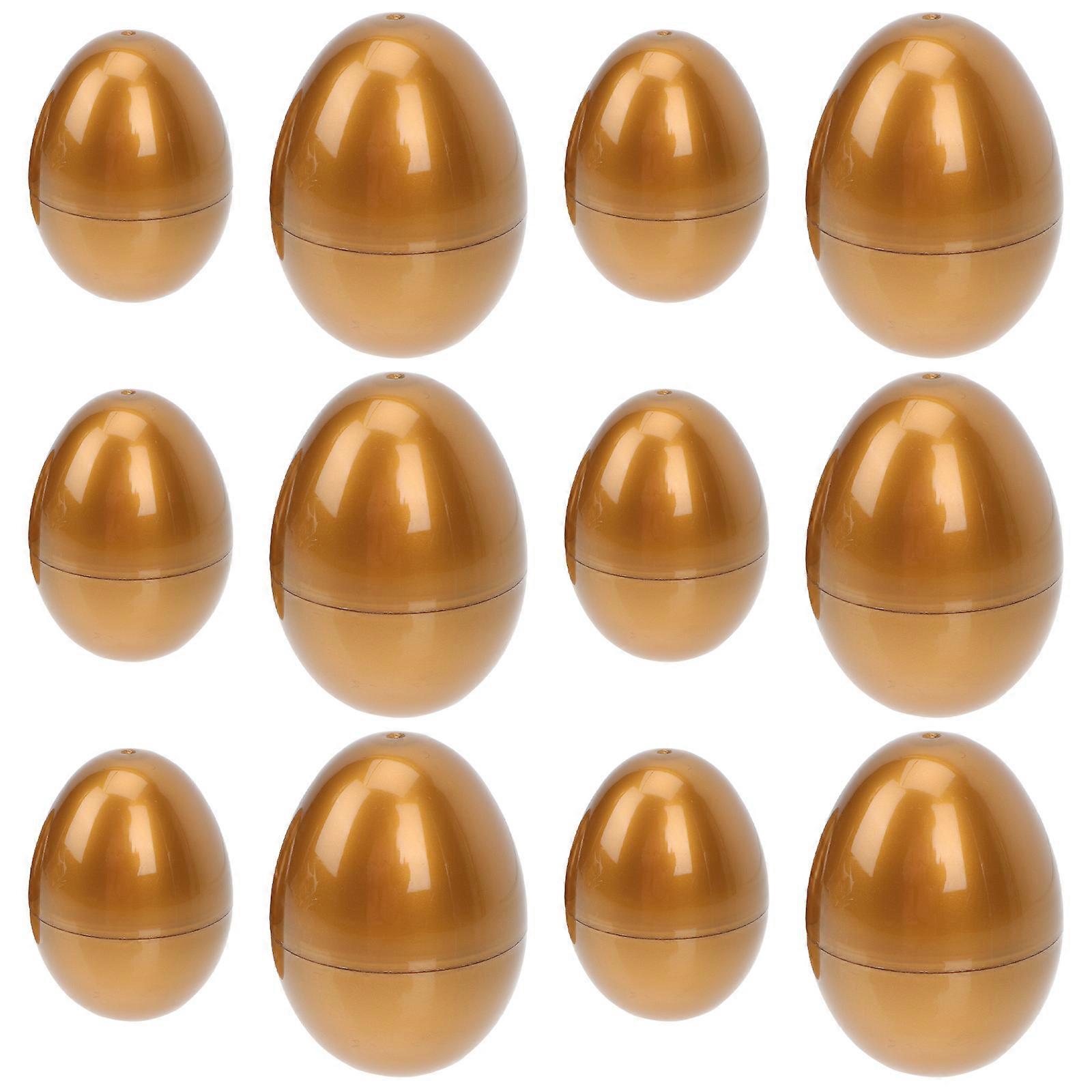 12PCS Easter Golden Eggs Empty Boxes Eggs Gift Boxes Chocolate Boxes Easter Egg Adorns