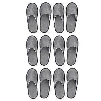 6 Pairs Outdoor Slippers Foldable Slippers Travel Padded Slippers Pedicure Slippers Non- Slip Slippers