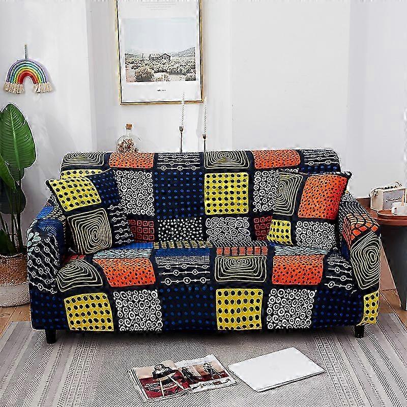 1pc Printed Sofa Cover Stretch Couch