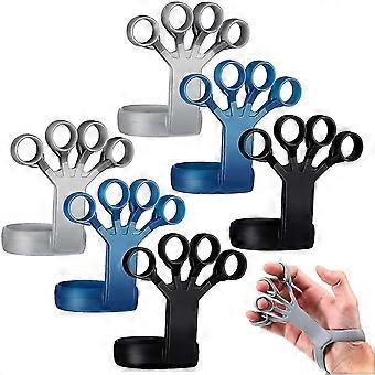 6 Pack Strength Training Grip Finger Stretcher Forearm Exercise Stretcher