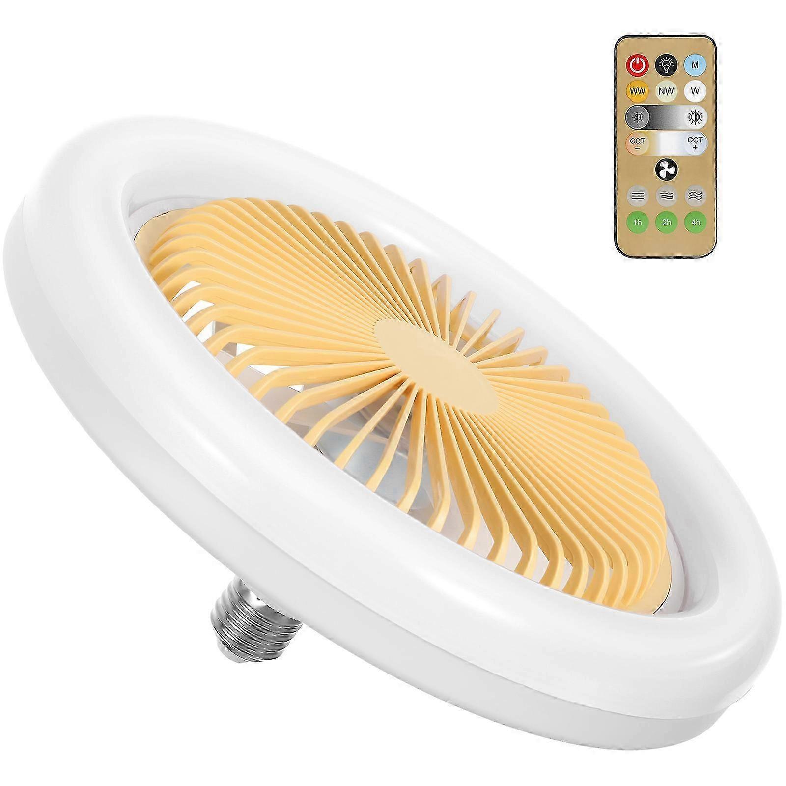 LED Ceiling Fan Lamp Adjustable Ceiling Fan with Light compatible with Home