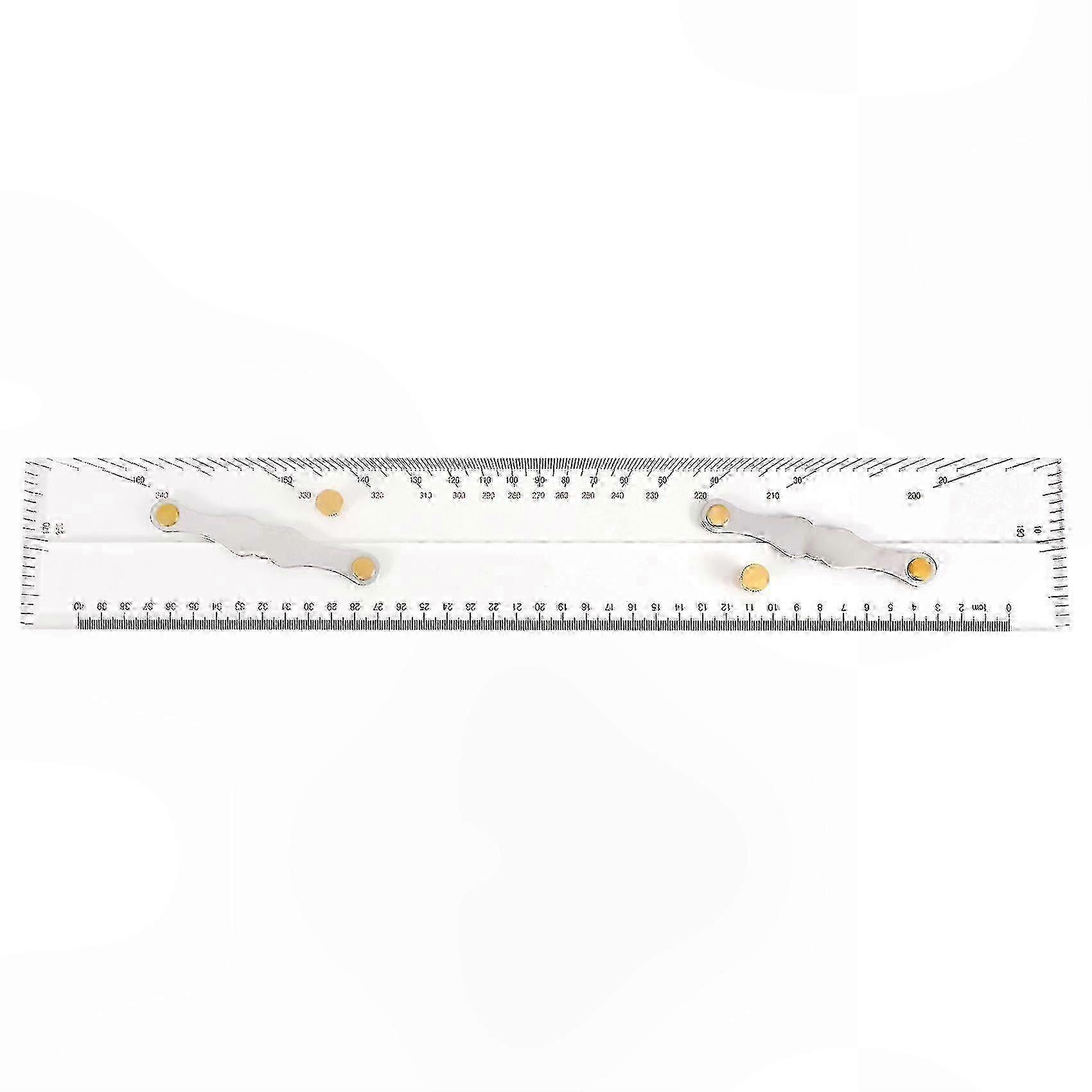 Nautical Navigation and Mapping 450mm White Plastic Chart Parallel Ruler