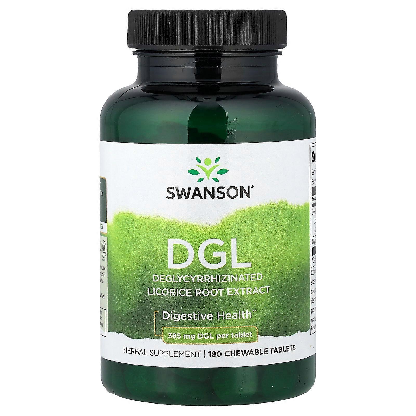 2 x Swanson, DGL, 180 Chewable Tablets