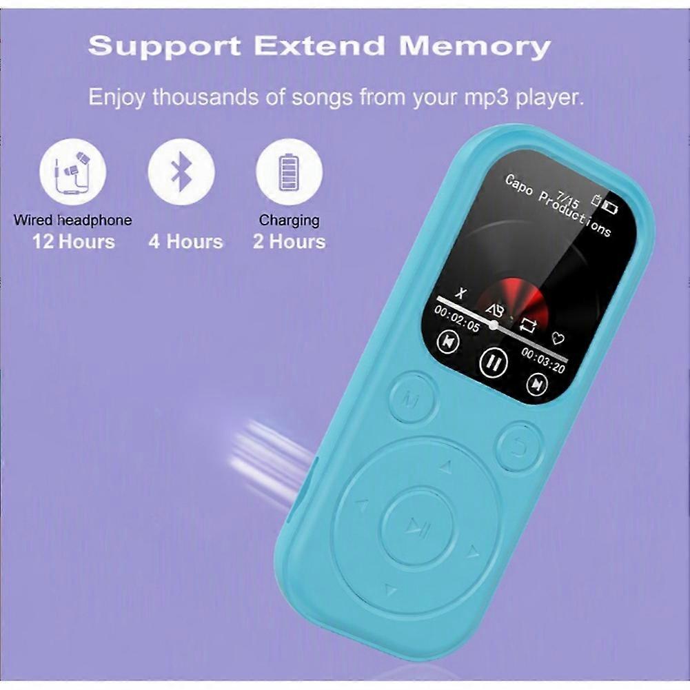Bluetooth MP3 Player - Type-C Port Quick Charge, Bluetooth Version 5.4, Expandable Memory Card Music Player