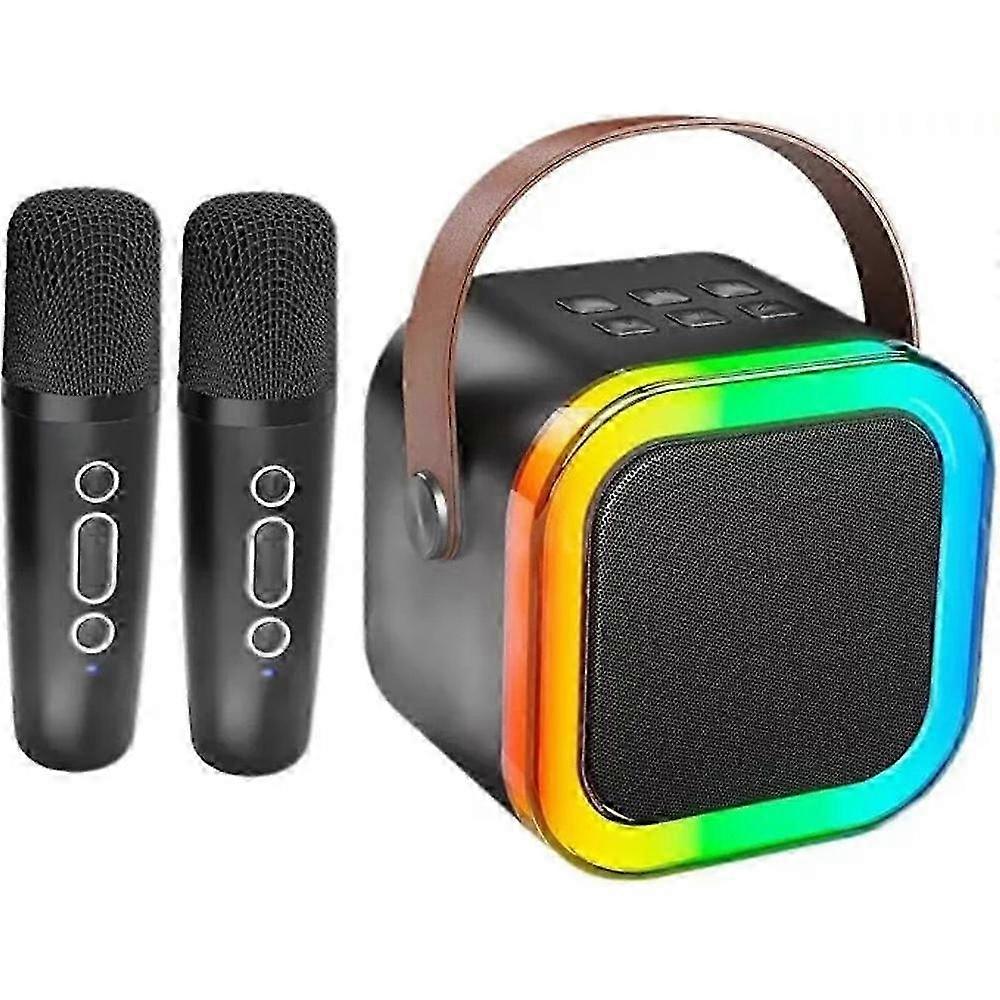 Mini Karaoke Machine with Wireless Microphones