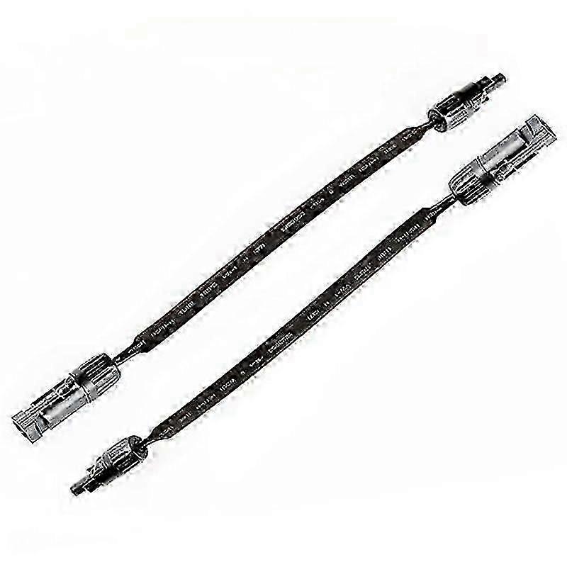 1 Pair Solar Cable Window Feedthrough, 16Inch Flat Solar Panel Wiring