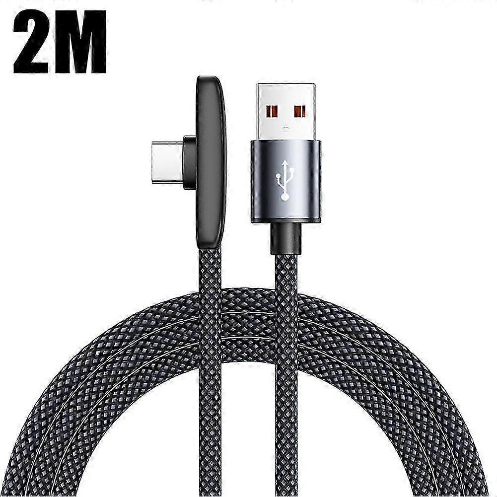 100W Right-Angle USB-C Charging Cable