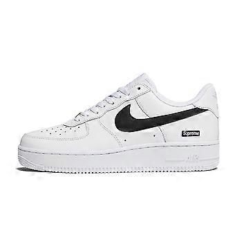 Scarpe da skateboard basse unisex Nike x Supreme Air Force 1 resistenti all'abrasione, colore bianco CU9225-102