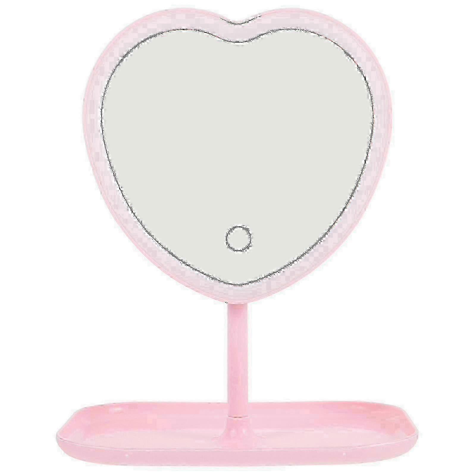 Dimmable USB LED Mirror Heart Design