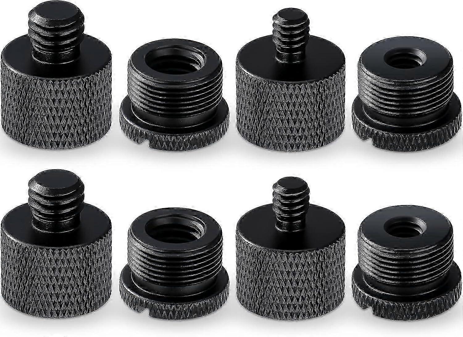 Frosted Black Aluminium Mic Thread Adapters