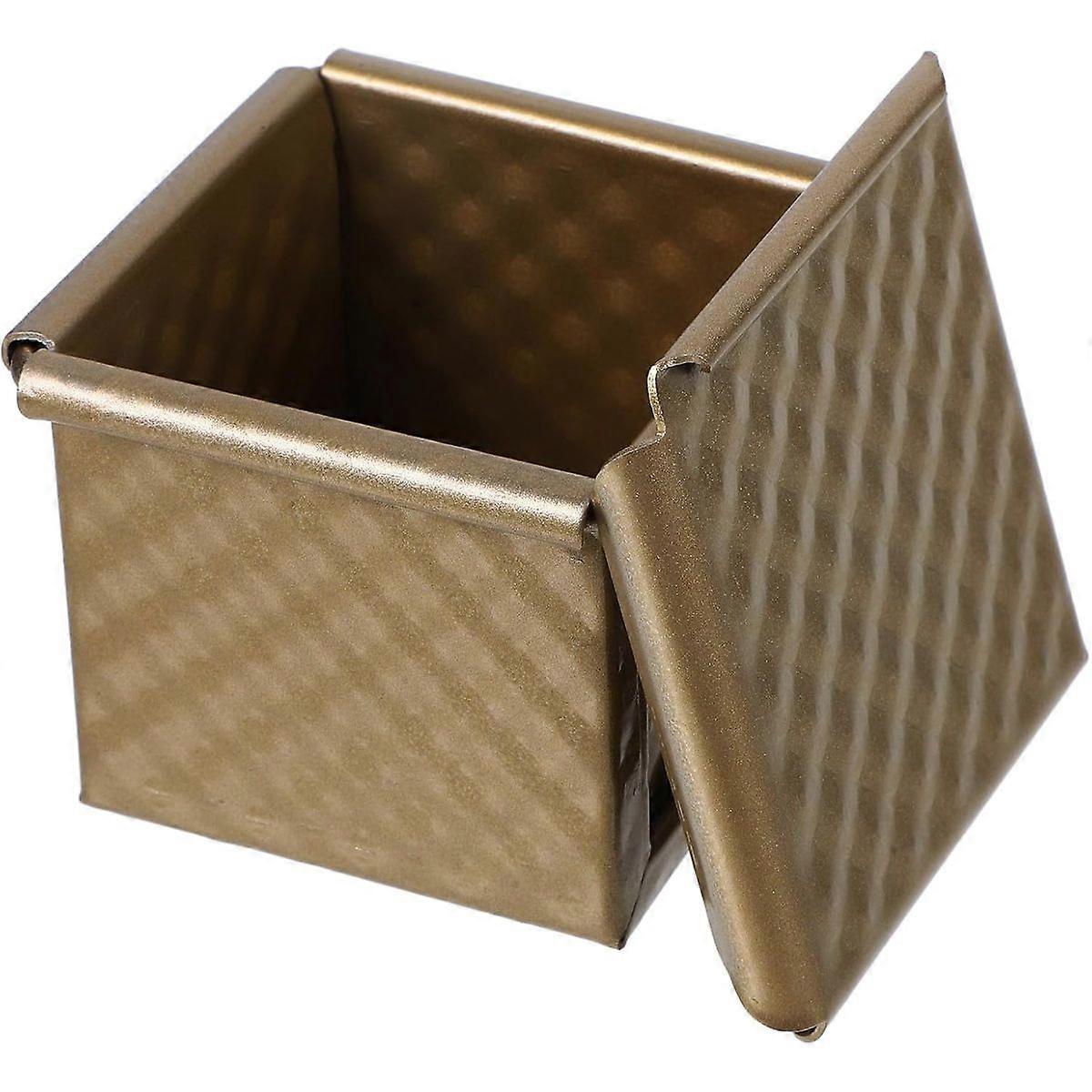 Loaf Pan with Lid, Mini Square Bread Toast Mold