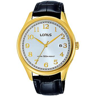 Lorus homme classique Quartz Analog Man Watch avec BRACELET RS920DX9 Cowskin