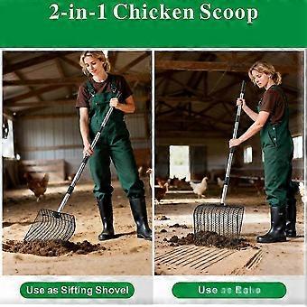 Heavy-Duty Metal Chicken Poop Scooper