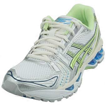 Asics Gel-kayano 14 Unisex Running Trainers in White Green