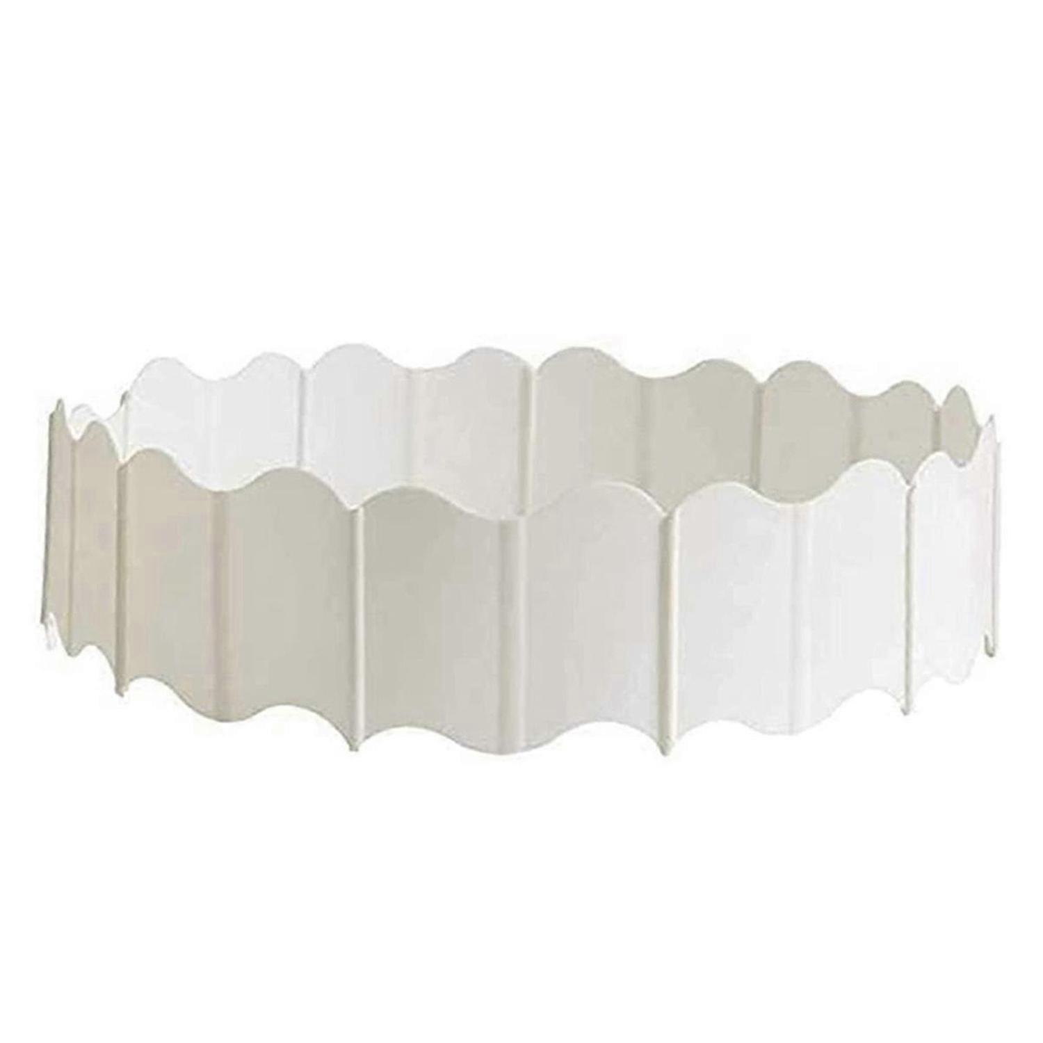 White Plastic Garden Edging 20Pcs