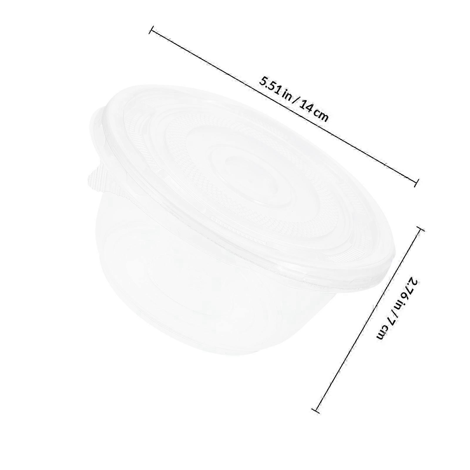 Transparent Take-Out with Lids 50Pcs