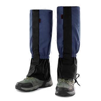 Hiking Gaiters Waterproof Leg Gaiters Adjustable Breathable Lightweight Oxford Cloth for Outdoor Work Dark Blue