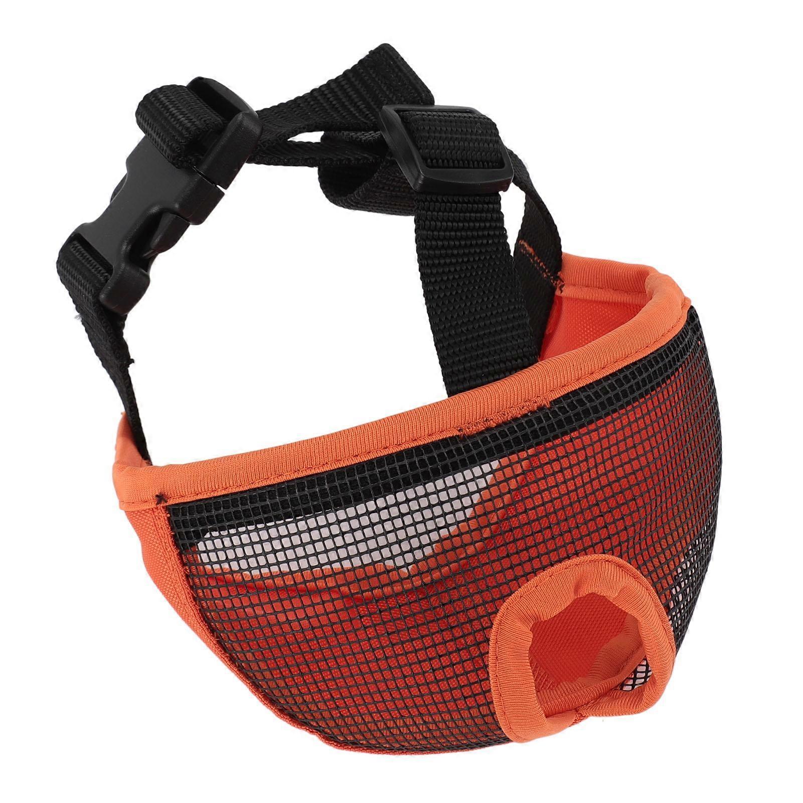 Short Snout Dog Muzzle Soft Comfortable Brthable Flat Face   Muzzle for Biting Chewing Licking