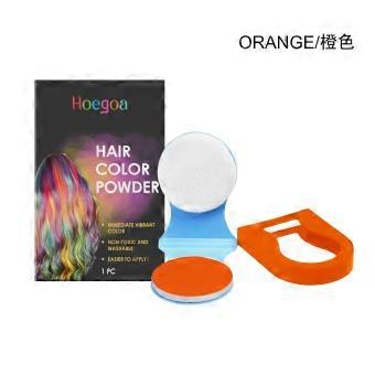Hoegoa Hair Coloring Powder (Orange) - Easily Changes Hair Color With One Swipe Naturally Covers Hair Convenient For Parties Hair Powder