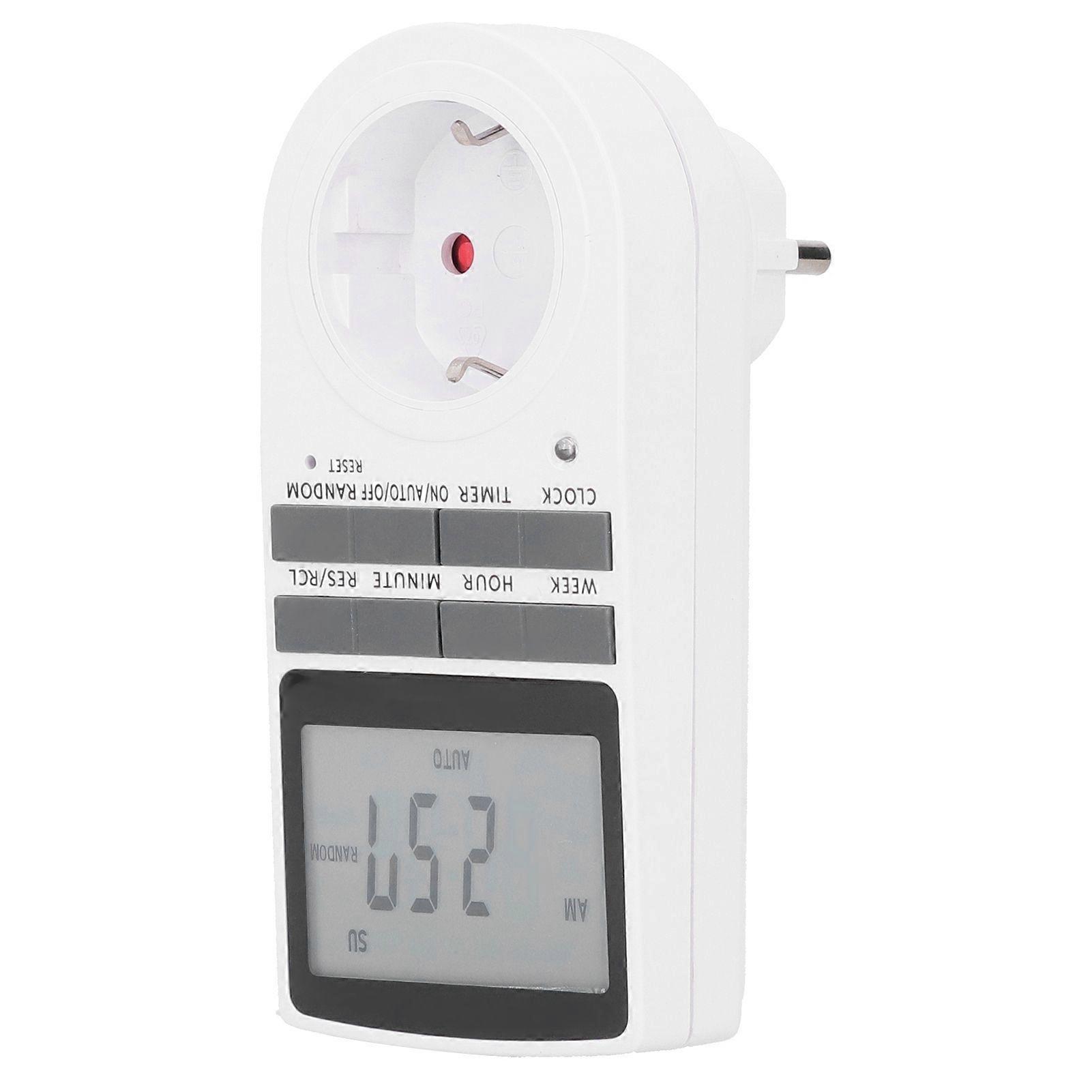 12/24 Hour LCD Display Timing Socket Plug Timer Switch Socket for Kitchen Appliance  240V
