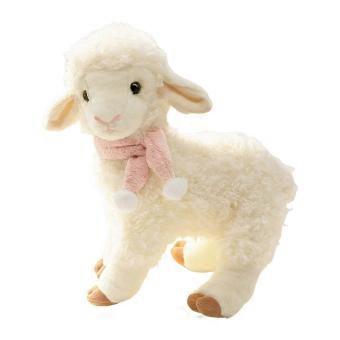 Cute Soft White Lamb Stuffed Animal Plush Toy - Adorable Sheep Plushie for Kids, Birthday Gift & Baby Shower mm