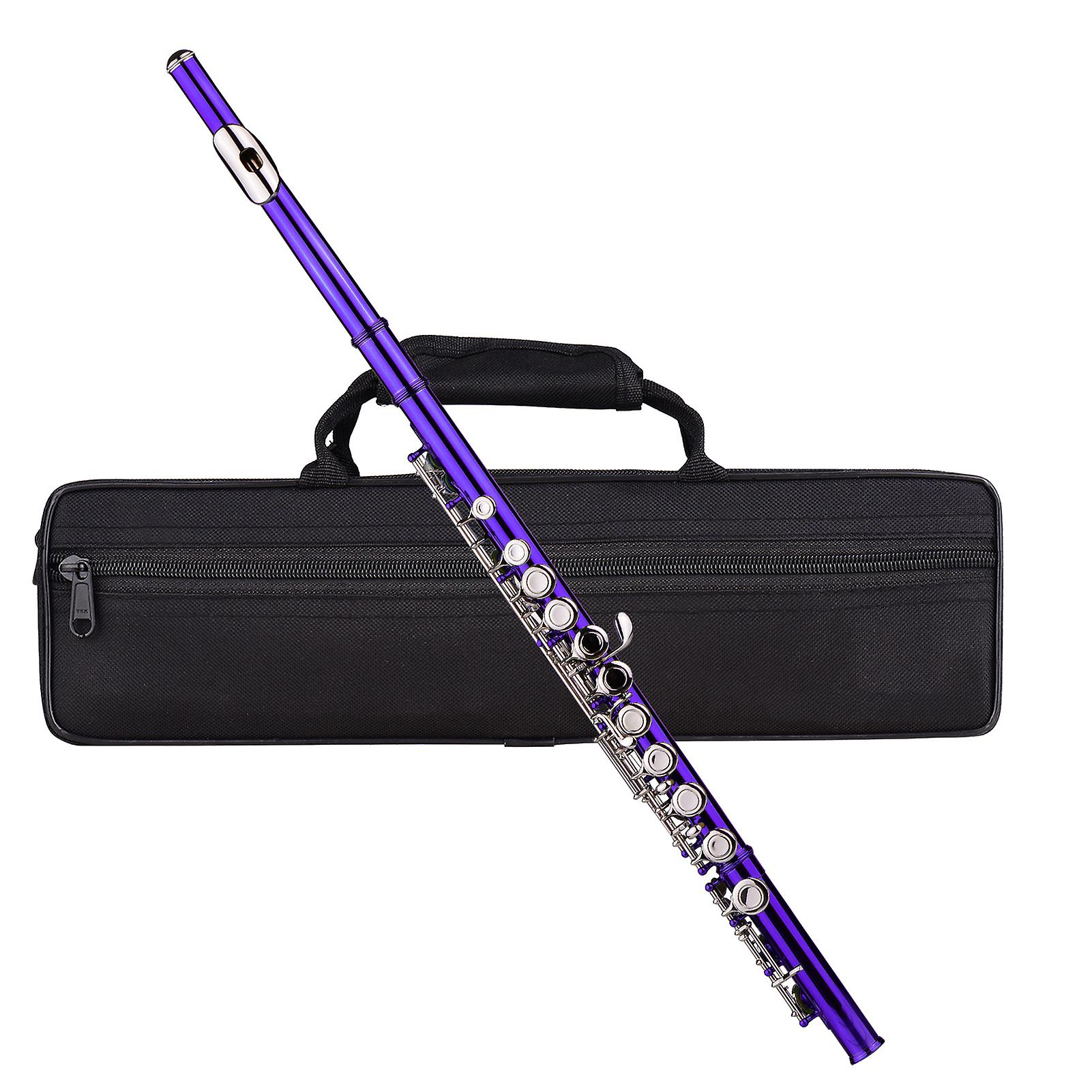 Closed Hole C Flute 16 Keys Cupronickel Nickel-plated Wind Instrument