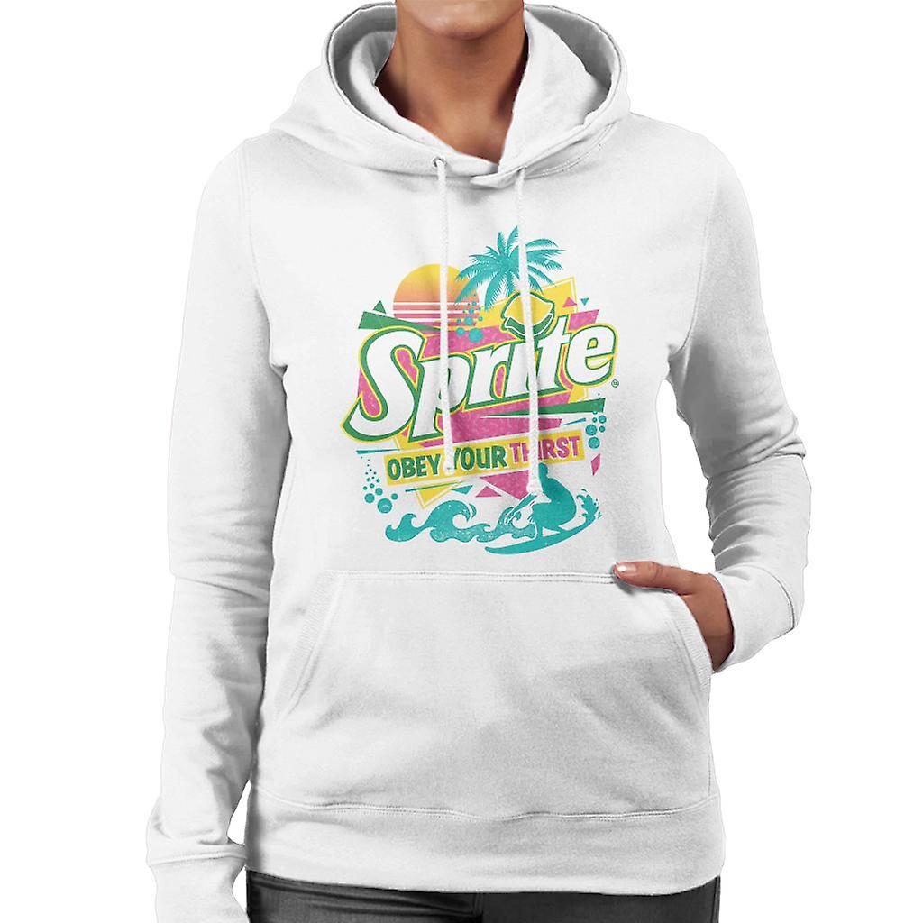 Sprite Retro 90s Beach Obey Your Thirst Women's Sudadera con capucha