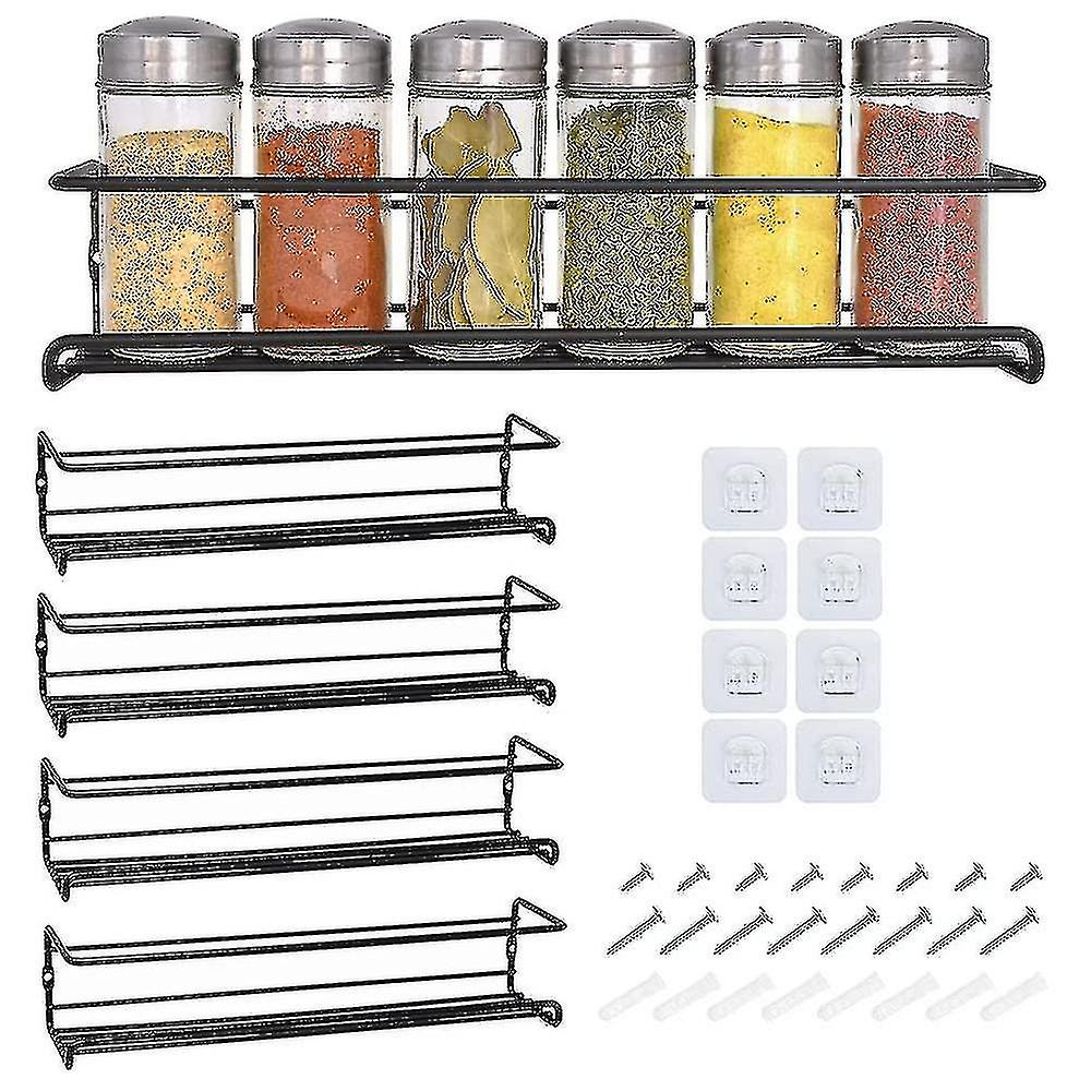 4 Tier And Herb Rack - Kitchen Storage - Rack - Easy To Install Kitchen Rack,