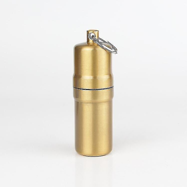 Cigarette Case With Key Ring, Portable Waterproof Cigarette Case,gold