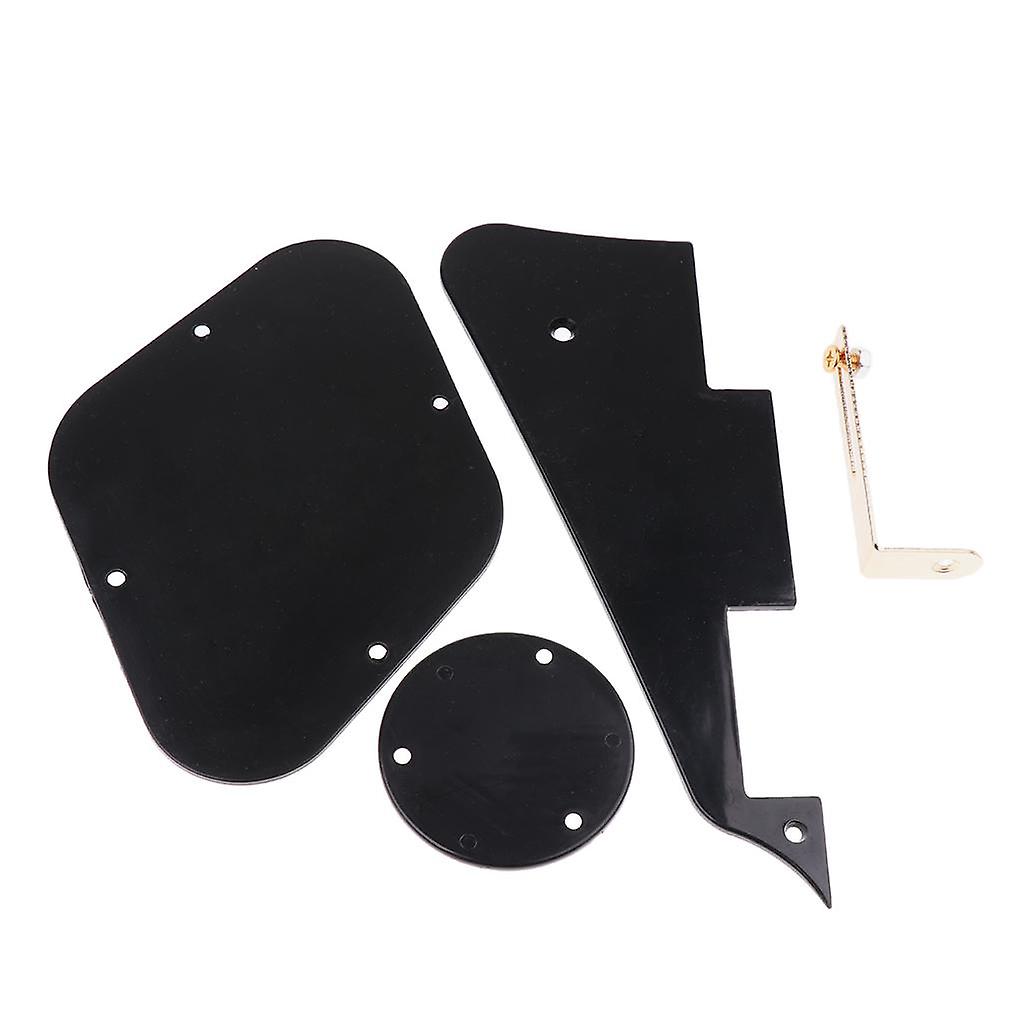 Black Pickguard&Cavity Cover&Switch Cover&Bracket LP Guitar
