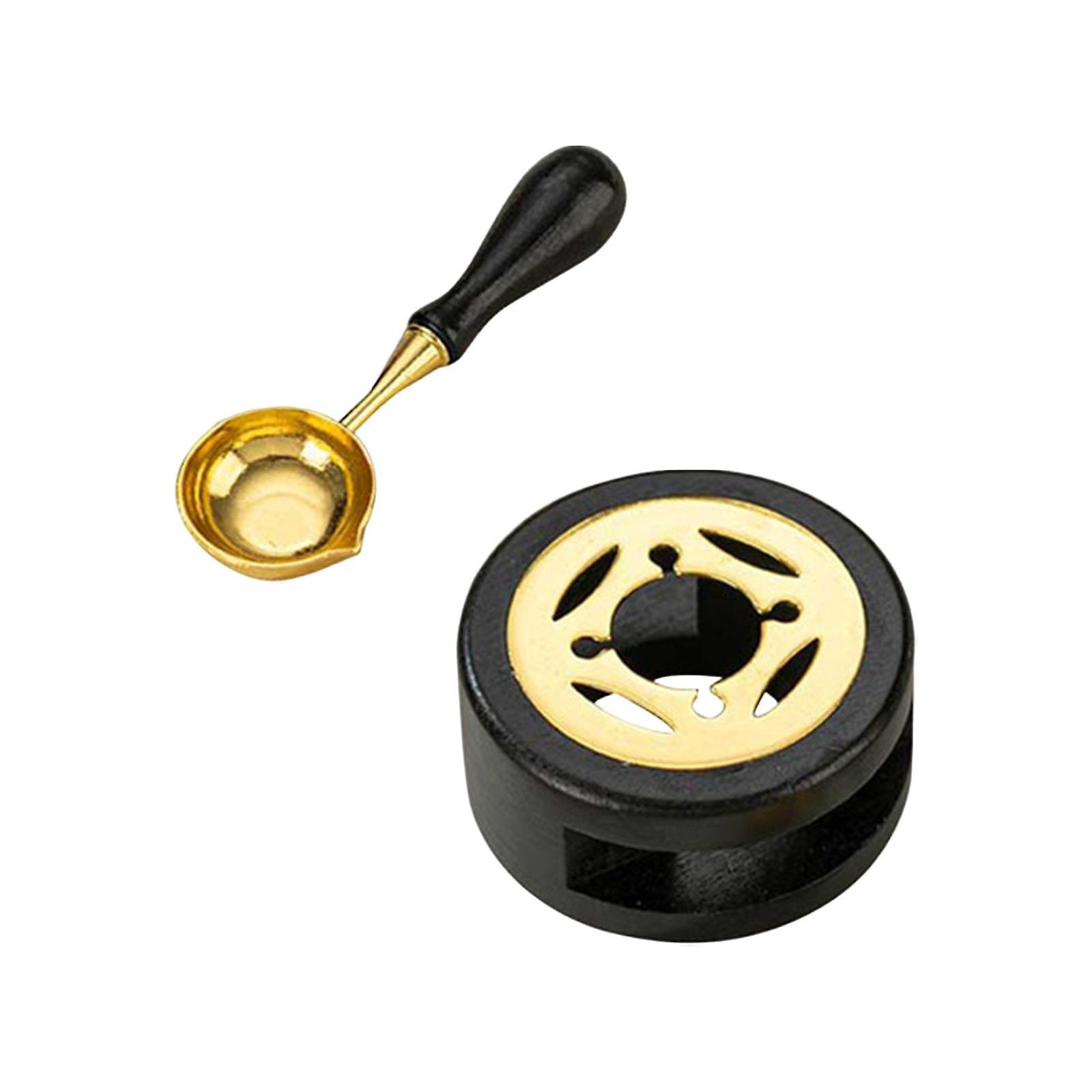 Smeltedigel Forseglingsovn Værktøj til smeltning af forseglinger Perler Forseglingsstempel Stempel sort