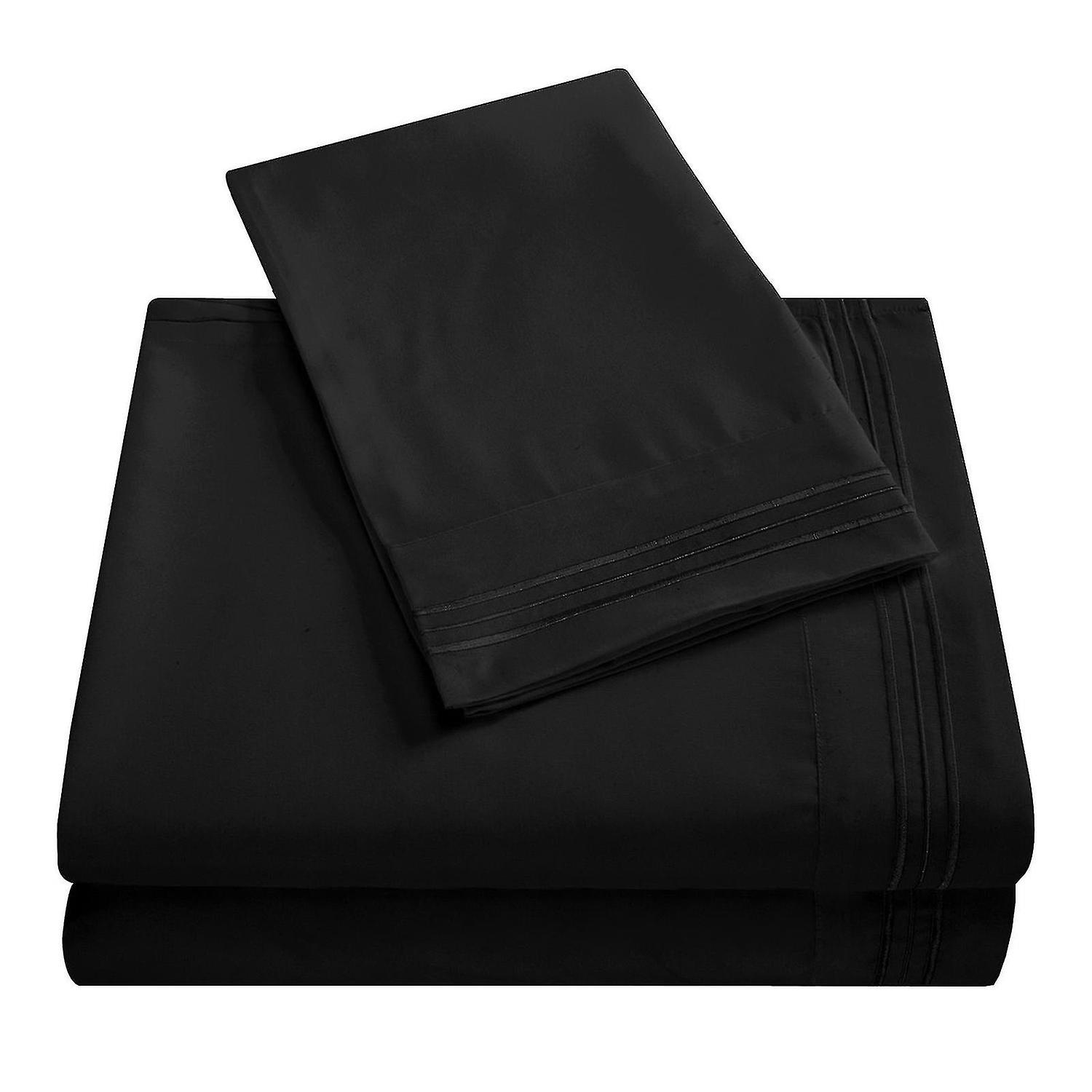 4pcs Bed Sheet Set Polyester Bed Sheets Many Colors Durable Bed Sheet For Home Bedroom