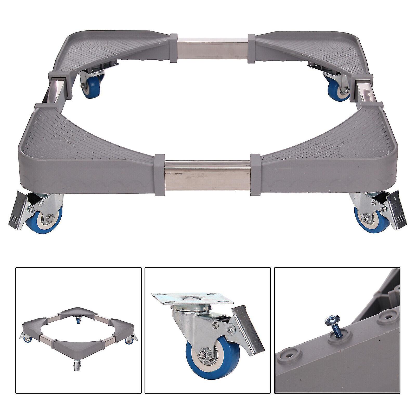 Adjustable Fridge Trolley Wheels Washing Machine Base Roller Stand 4 Castor